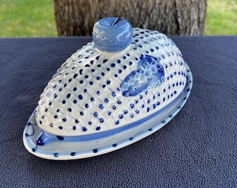 Japanese Imari Lidded Round Butter Tray Peony Cherry Blossom Porcelain Vintage