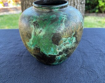 Copper or Bronze Cast Vase