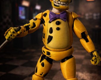 Figura de ação do Spring Bonnie – Inspirada no filme Five Nights at Freddy's, colecionável e articulada.