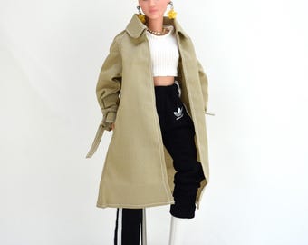 Bambola Fashion Royalty 1/6 BJD 11-13" Mac Trench Coats Molti Colori