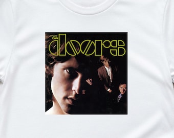 The Doors Album Shirt Classic Rock Band Graphic Tee Vintage 70s Rock Music Fan Jim Morrison Retro Style Unisex Tee The Doors Album Gift