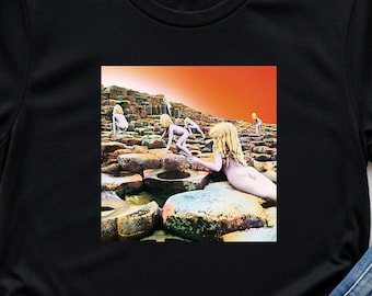 Led Zeppelin Houses Of The Holy Shirt Classic Rock Album Graphic Tee 70s Rock Band Led Zeppelin Music Fan Retro Unisex Tee