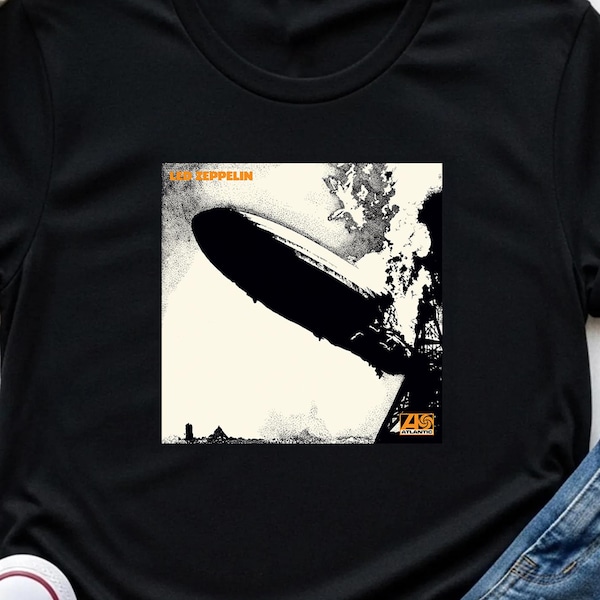 Led Zeppelin I Shirt Classic Rock Album Graphic Tee 70s Rock Band Led Zeppelin Music Fan Retro Unisex Tee Led Zeppelin Fan Album Cover Art