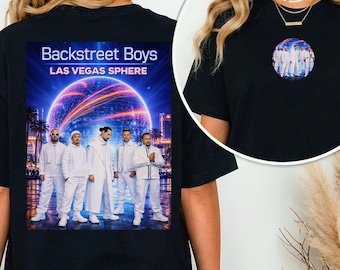 Backstreet Boys Las Vegas 2026 Shirt Into The Millennium Sphere Concert Graphic Tee 90s Boy Band Retro Girls Weekend Front And Back Shirt