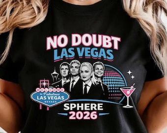 No Doubt Las Vegas 2026 Shirt Girls Trip Concert Tee Ska Punk Band Fan Reunion Tour Vegas Sphere Girls Trip Comfort Colors UNISEX Black Tee