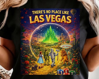 Wizard Of Oz Las Vegas Shirt Comfort Colors Retro Graphic Tee Girls Trip Sphere Vegas night Las Vegas City Vacation Tee