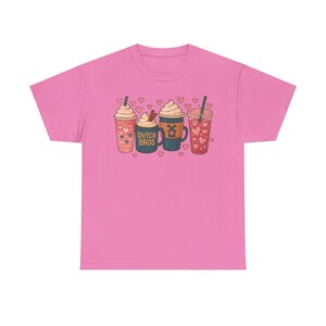 Dutch Bros Inspired Coffee Lovers Shirt Coffee Lover Tee Cute Coffee Graphic Valentine Gift Unisex Cotton Retro Style Bild 7