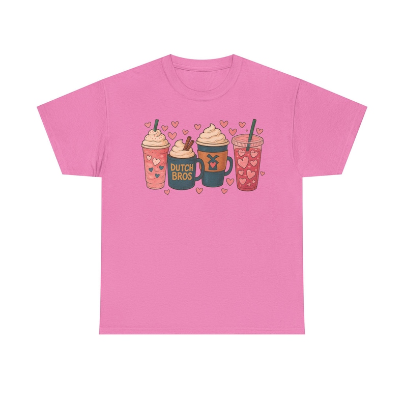 Dutch Bros Inspired Coffee Lovers Shirt Coffee Lover Tee Cute Coffee Graphic Valentine Gift Unisex Cotton Retro Style Bild 7