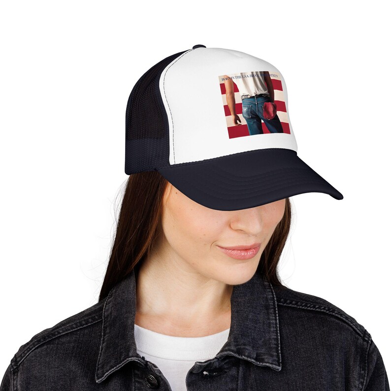 Gorra Bruce Springsteen Born In The USA, gorra de rock de los 80, gorra Boss Fan, gorra retro con gráfico de EE. UU., regalo para amantes de la música, estilo gorra de papá retro. imagen 14