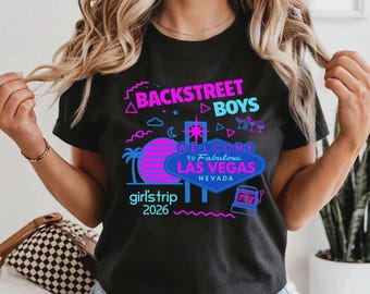 Póster de la camiseta del concierto en Las Vegas Sphere del viaje del Milenio de los Backstreet Boys 2026 (archivos PNG y SVG)