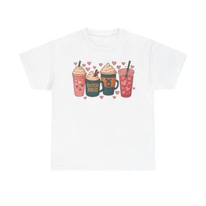 Dutch Bros Inspired Coffee Lovers Shirt Coffee Lover Tee Cute Coffee Graphic Valentine Gift Unisex Cotton Retro Style Bild 6