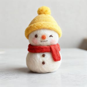 Bonhomme de neige au tricot DIY modele tuto gratuit