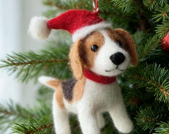 Weihnachtsdeko Anhänger handgefelterter Pudel Wollfilz Winter Geschenk Feiertag Kind Geschenk Wohnkultur Feiertagsgeschenk Wollfilzpuppe