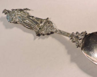 ゴーハム スターリング デリー ティーキャディ スプーン 希少な花柄