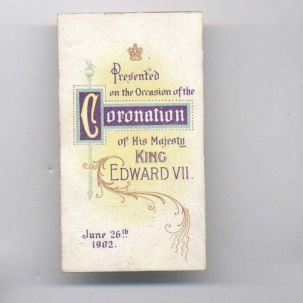1902 Rey Eduardo VII Coronación Imperial Tobacco Card