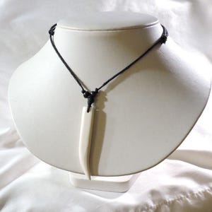Vintage Carved Horn Bib Pendant Necklace