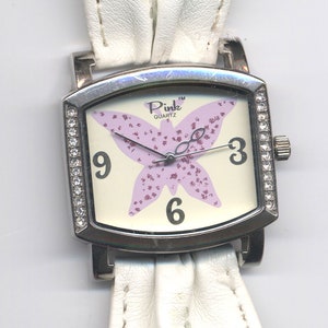 Beautiful Butterfly Ladies Quartz Watch by Pink