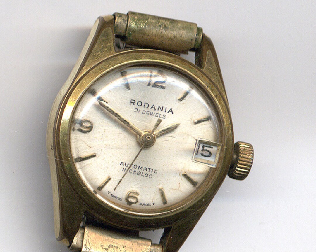 Ladies RODANIA Automatic Wristwatch 21 Jewels Swiss C1950s - Etsy
