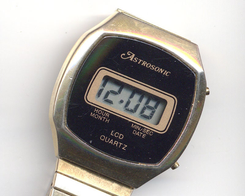 Gents Vintage 1980s Astrosonic Digital Watch C1980s Etsy Canada