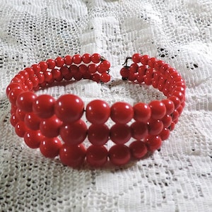 Lucite Animal Print Bangle Bracelet c1950s