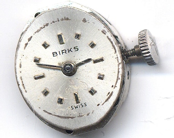 Ladies Vintage 17 Jewel Birks Swiss Watch Movement