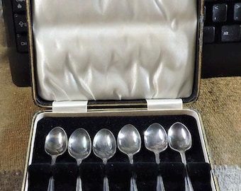 エレガントなヴィンテージの銀メッキティースプーン6本セット - Etsy 日本