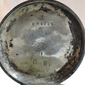 Antique Key Wind Pocket Watch .935 Silver Swiss Make c1900s image 7