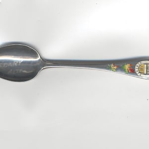 Calgary Alberta Enamel Sterling Silver Souvenir Spoon