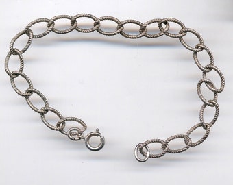 Starter Sterling Silver Charm Bracelet - 7 inch