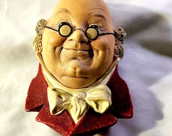 Vintage Bossons Mr. Pickwick Kreidetafel aus dem Jahr 1964, hergestellt in England