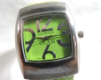 Cuff Bracelet La Senza Glam Watch - Green