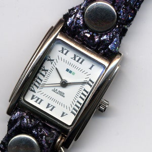 La Mer Collections’ Purple Wrap Watch W/Chain