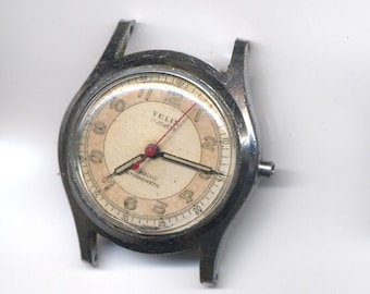 Vintage 17 Jewels Telix Boys Size Swiss Watch c1940s