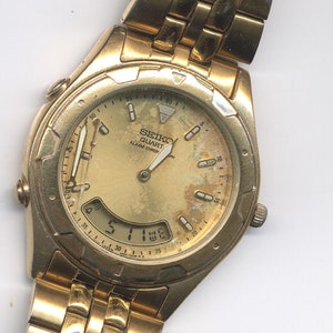 Gents Vintage Seiko Alarm Chronograph Quartz H801-7001