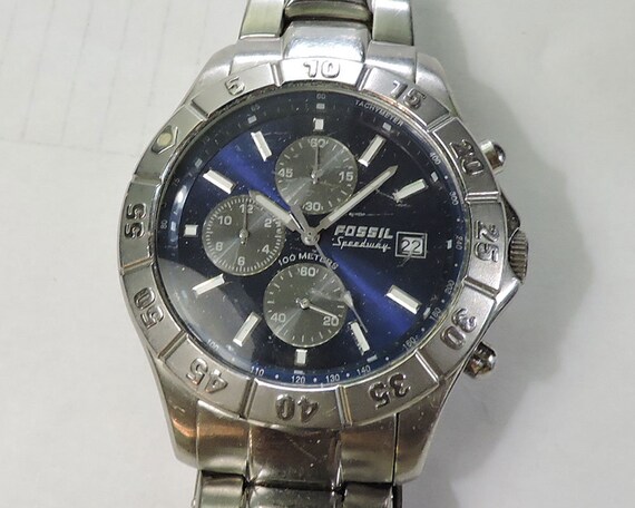 Fossil Speedway Tachymeter 9 Glieder 