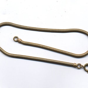 Vintage 13 inch Snake Style Pocket Watch Chain