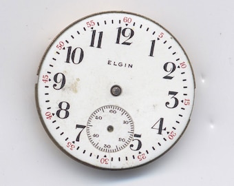 Antique Elgin 7 Jewels Ladies Pendant Watch Movement Size 0s c1915