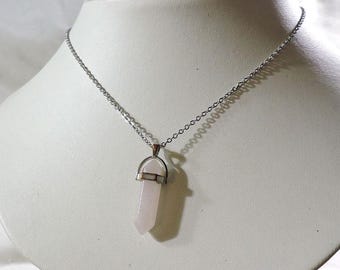 Natural Quartz Pendant Necklace