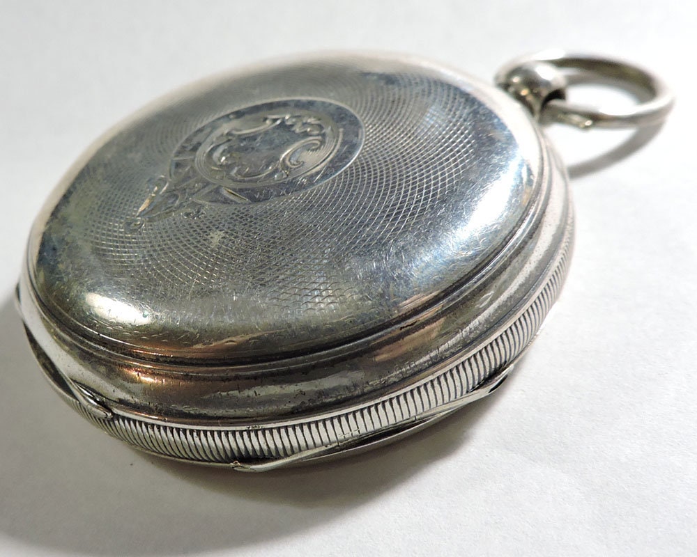 Antique Sterling Silver Pocket Watch Case by William Ehrhardt Etsy Canada