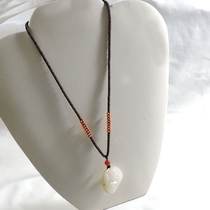 Mayanyan Natural Jade Pendant Carving Buddha Jade Pendant Necklace Unisex
