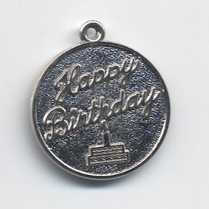 Vintage Sterling Silver ‘Happy Birthday’ Charm...Signed Rembrandt