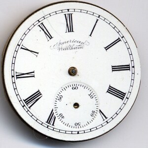 Waltham Pocket Watch Dial and Movement 6s c1891