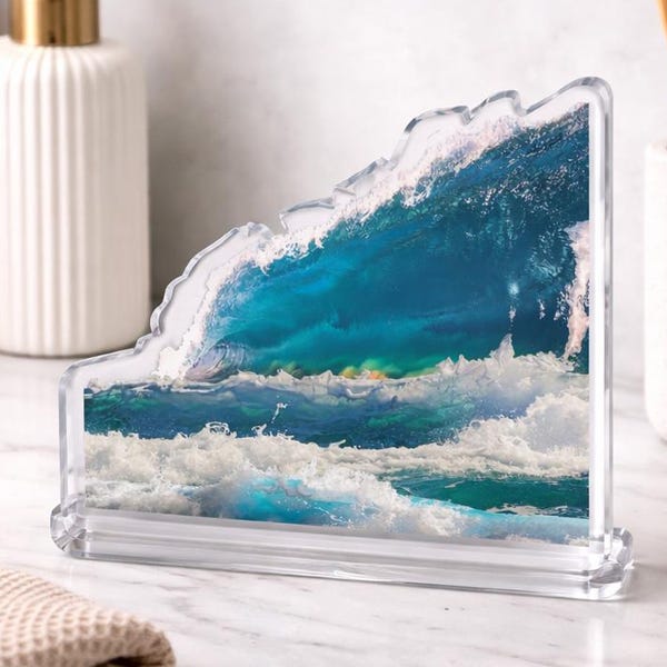 Surging Ocean Wave Acrylic Sculpture