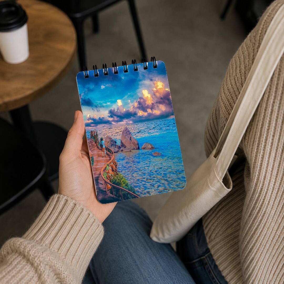 Coastal Sunset Memo Pad 3x5 Pocket Notebook Beach Notepad - Etsy