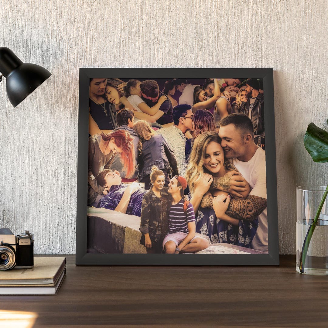 Never Leaves | Enduring Love Art Print | Intimate Couple Collage ...