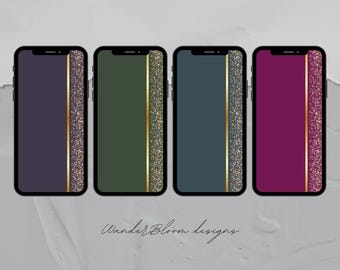 Minimalist Gold Accent Phone Wallpaper Pack (Digital Download)