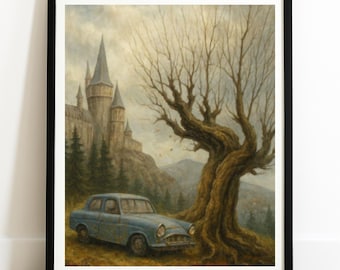 Arte de pared del Sauce Boxeador de Harry Potter