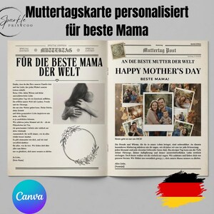 May include: A personalized Mother's Day card with the text "Happy Mother's Day" and "For the best Mom in the world." The card features a photo collage, a floral wreath, and a sepia-toned image of a mother and child.
