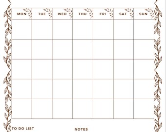 Printable Productivity Planner | Time-Blocking, To-Do Lists & Goal Tracker | PDF Download Neutral Minimal Printable Planner | Clean Modern