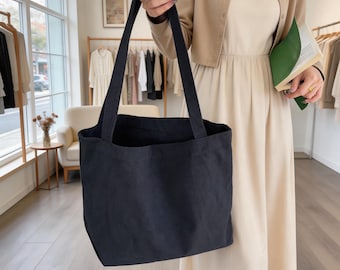 Retro Washed Canvas Damen Umhängetasche mit großer Kapazität